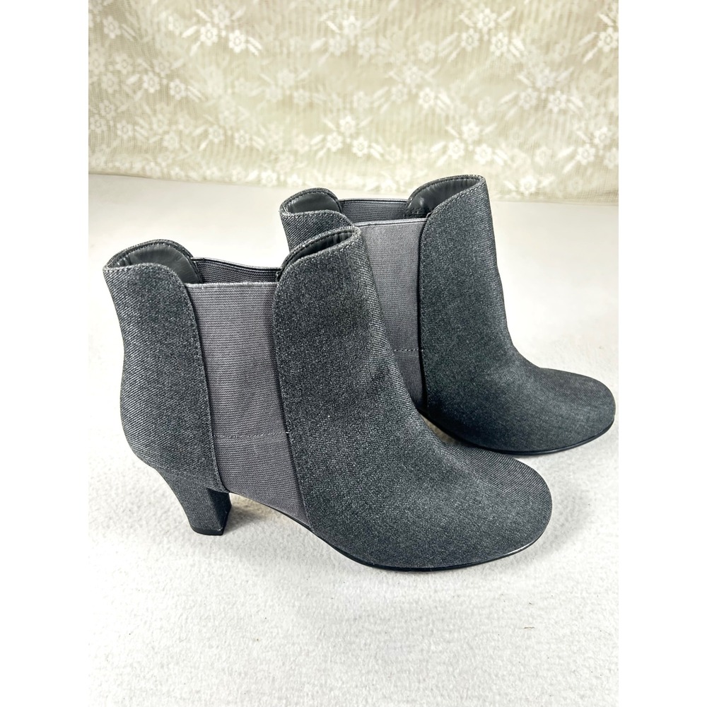 A2 by Aerosoles Ankle Boots Womens 10 Gray Chelsea‎ Business Casual Office Wear